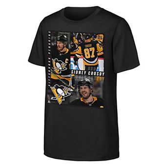 Youth Outerstuff Sidney Crosby Black Pittsburgh Penguins All For One T-Shirt