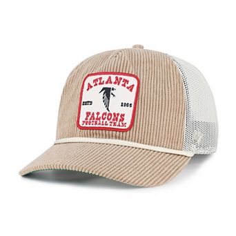 Men's '47 Khaki Atlanta Falcons Throwback Cordlandia Hitch Adjustable Hat