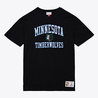 Men's Mitchell & Ness Black Minnesota Timberwolves Hardwood Classics Legendary Slub T-Shirt