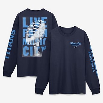 Men's Nike Navy Tennessee Titans 2026 Rivalries Collection Max90 Long Sleeve T-Shirt