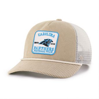 Men's '47 Khaki Carolina Panthers Cordlandia Hitch Adjustable Hat