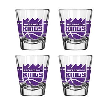 Logo Brands Sacramento Kings Four-Piece Stripe Shot Glass Set