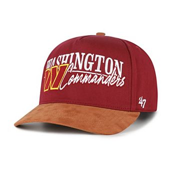 Men's '47 Burgundy/Brown Washington Commanders Scribe Line Hitch Adjustable Hat