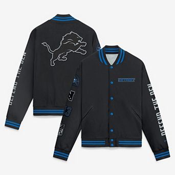 Men's Nike Black Detroit Lions 2026 Rivalries Collection Varsity Jacket