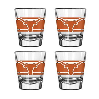 Logo Brands Texas Longhorns Four-Piece Stripe Shot Glass Set