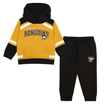 Toddler Outerstuff Gold/Black Pittsburgh Penguins Ice Explorer Hoodie & Pants Set