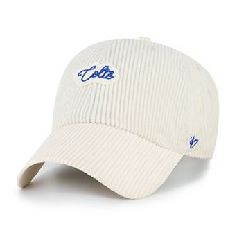 Women's '47 Natural Indianapolis Colts Rope Script Clean Up Adjustable Hat