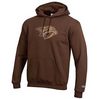 Men's Champion Brown Nashville Predators Core Plus Eco Powerblend Hoodie
