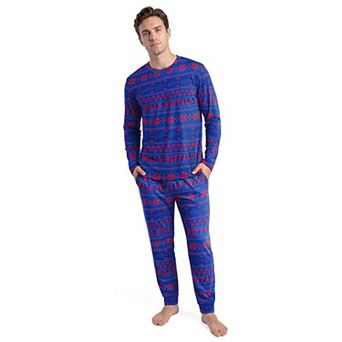 Men's Concepts Sport Royal Buffalo Bills Jubilee Long Sleeve T-Shirt & Pant Set