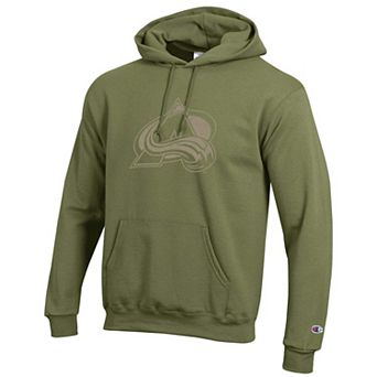 Men's Champion Olive Colorado Avalanche Core Plus Eco Powerblend Hoodie