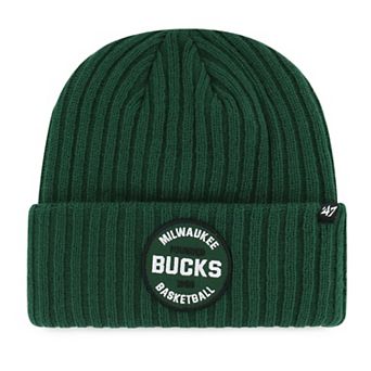 Men's '47 Hunter Green Milwaukee Bucks Ribbed Snowdrift Cuffed Knit Hat