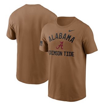 Men's Nike Brown Alabama Crimson Tide 2026 Military Appreciation Sideline Dri-FIT T-Shirt