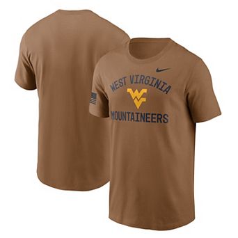 Men's Nike Brown West Virginia Mountaineers 2026 Military Appreciation Sideline Dri-FIT T-Shirt