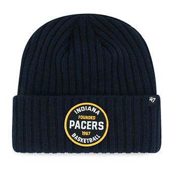 Men's '47 Navy Indiana Pacers Ribbed Snowdrift Cuffed Knit Hat