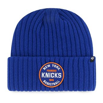 Men's '47 Royal New York Knicks Ribbed Snowdrift Cuffed Knit Hat