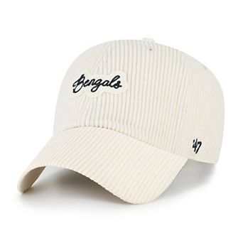 Women's '47 Natural Cincinnati Bengals Rope Script Clean Up Adjustable Hat