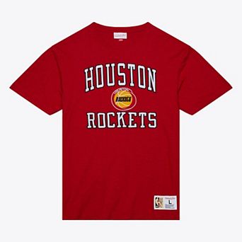 Men's Mitchell & Ness Red Houston Rockets Hardwood Classics Legendary Slub T-Shirt