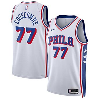 Unisex Nike VJ Edgecombe White Philadelphia 76ers Swingman Player Jersey - Association Edition