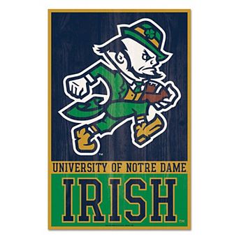 WinCraft Notre Dame Fighting Irish Football 11" x 17" Mascot Wood Sign