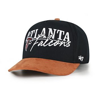 Men's '47 Black/Brown Atlanta Falcons Scribe Line Hitch Adjustable Hat