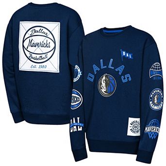 Youth Outerstuff Navy Dallas Mavericks Decorated Honor Sweatshirt