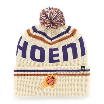 Men's '47 Natural Phoenix Suns Quattrle Cuffed Knit Hat with Pom