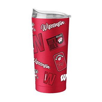 Logo Brands Wisconsin Badgers 20oz. Dreamweave Powder Coat Tumbler