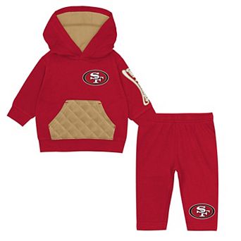Toddler Outerstuff Scarlet San Francisco 49ers Drive Stopper Hoodie & Pants Fleece Set