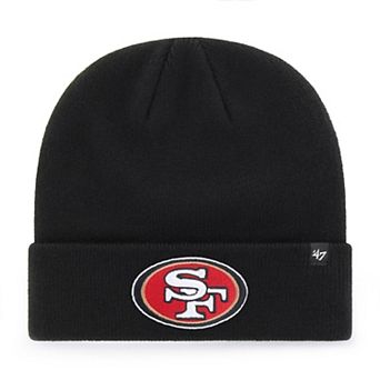Men's '47 Black San Francisco 49ers Secondary Cuffed Knit Hat