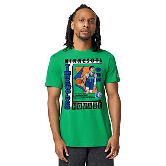 Unisex Homage LaMelo Ball Green Minnesota Timberwolves Trading Card Tri-Blend T-Shirt