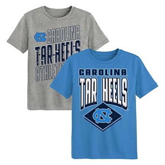 Toddler Outerstuff Carolina Blue/Gray North Carolina Tar Heels Trench Kings 2-Pack T-Shirt Set