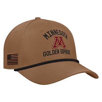 Men's Nike Brown Minnesota Golden Gophers 2026 Military Appreciation Rope Rise 5-Panel Adjustable Hat