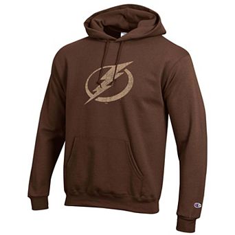 Men's Champion Brown Tampa Bay Lightning Core Plus Eco Powerblend Hoodie