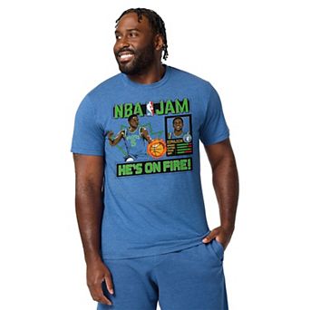 Unisex Homage Anthony Edwards Blue Minnesota Timberwolves NBA Jam Tri-Blend T-Shirt