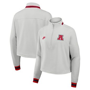 Women's Nike Gray Arizona Wildcats Legacy Heritage Dri-FIT Half-Zip Sweatshirt