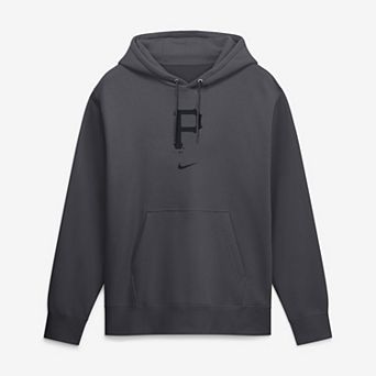 Men's Nike Anthracite Pittsburgh Pirates Washed Club Fleece Hoodie