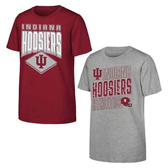 Youth Outerstuff Crimson/Gray Indiana Hoosiers Trench Kings 2-Pack T-Shirt Set