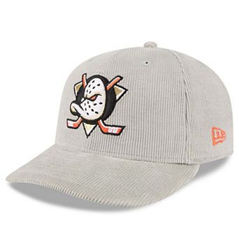 Men's New Era Gray Anaheim Ducks Corduroy 59FIFTY Fitted Hat