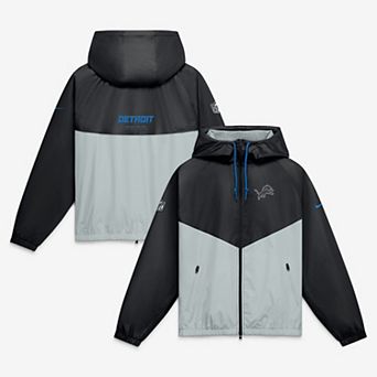 Men's Nike Black Detroit Lions 2026 Rivalries Collection Windrunner Full-Zip Jacket