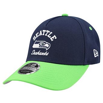 Preschool New Era College Navy Seattle Seahawks Arch 9FORTY A-Frame M-Crown Adjustable Hat