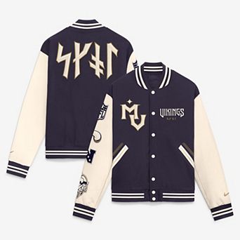Men's Nike Purple Minnesota Vikings 2026 Rivalries Collection Varsity Jacket