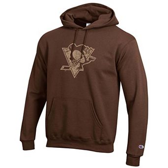 Men's Champion Brown Pittsburgh Penguins Core Plus Eco Powerblend Hoodie