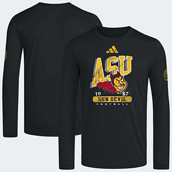 Men's adidas Black Arizona State Sun Devils Roses & Devils Long Sleeve T-Shirt