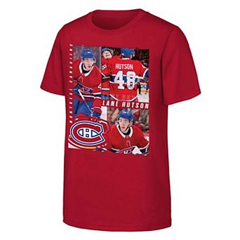 Youth Outerstuff Lane Hutson Red Montreal Canadiens All For One T-Shirt