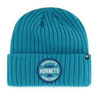Men's '47 Teal Charlotte Hornets Ribbed Snowdrift Cuffed Knit Hat