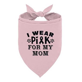 I Wear Pink Dog Bandana