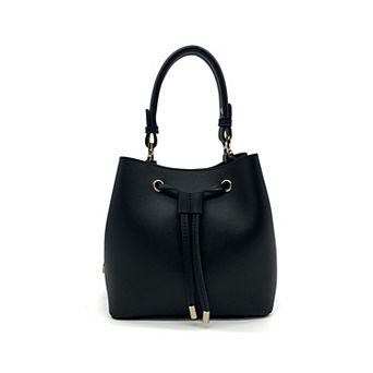 Campo Marzio Roma 1933 Women's Mini Natalia Chic Bucket Bag With Metal Charm