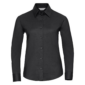 Russell Collection Ladies/Womens Long Sleeve Easy Care Oxford Shirt