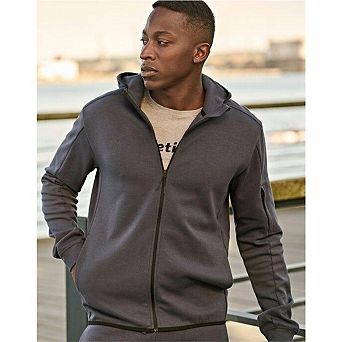 Tee Jays Mens Athletic Full Zip Hoodie