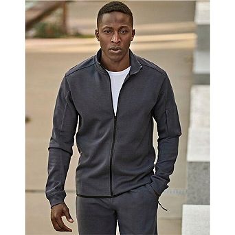 Tee Jays Mens Full Zip Athletic Cardigan